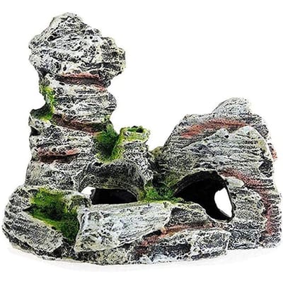 Mini Decoratieve Groene Gras Vis Aquarium Decoratieve Hars Aquarium Accessoires Aquarium Hars Grot Bergzicht Deco