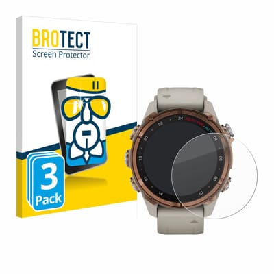 Screenprotector 3 Stuks voor Garmin Descent Mk3 (43 mm) Beschermglas transparant
