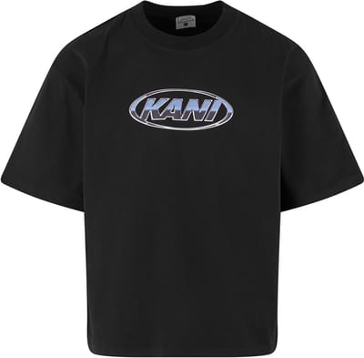 Karl Kani Chrome Logo Crop T-shirt Met Korte Mouwen Zwart M Man