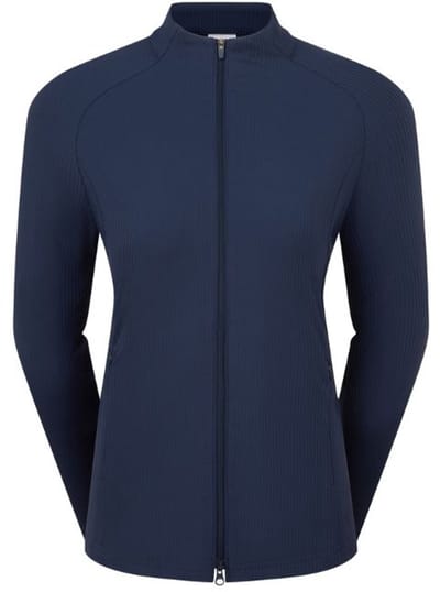 Footjoy Full Zipp Rib Midlayer Dames Navy