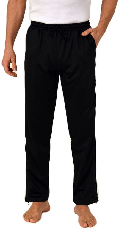 Herenrevalidatiebroek met zijrits Joggingbroek voor revalidatie, fysio, gipsbeen