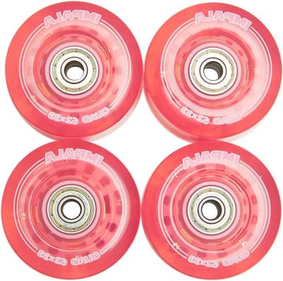 Rolschaats Wielen - Skeeleronderdelen - Vervangen en Upgraden - Hard Composiet Materiaal - 62 cm - Roze