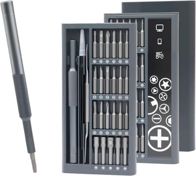 Allecta - Schroevendraaierset met 50 stuks voor fijnmechanica, reparaties aan elektronica, laptop, smartphone, tablet, brillen, horloges, PS5, PS4.