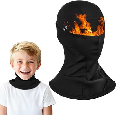 Multifunctionele Winddichte Balaclava voor Kinderen, Ademend Ski Masker met Brilopeningen, Warm Fleece voor Skiën, Fietsen en Wandelen