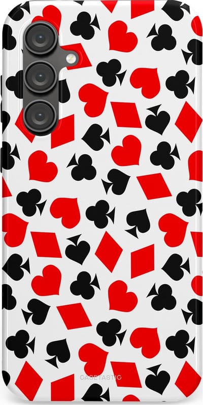 Casetastic Hoesje Geschikt voor Samsung S23 FE - Stijlvolle Beschermende Duo-layer Case - Harten spel