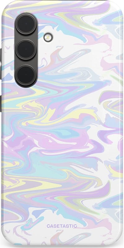 Casetastic Hoesje Geschikt voor Samsung S24 - Stijlvolle Beschermende Duo-layer Case - IJsdans van kleur