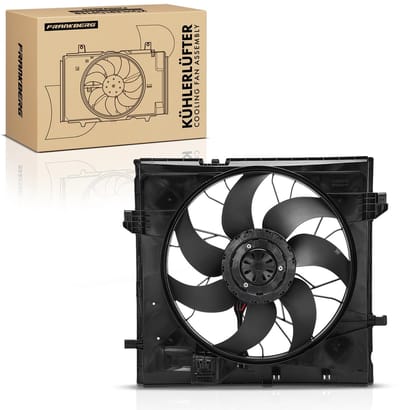 Frankberg 1x Motorradiator enkele ventilator