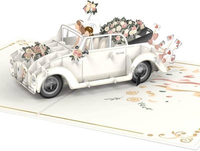 Prachtige 3D Pop-up Wenskaart voor Bruiloft Twee Vrouwen