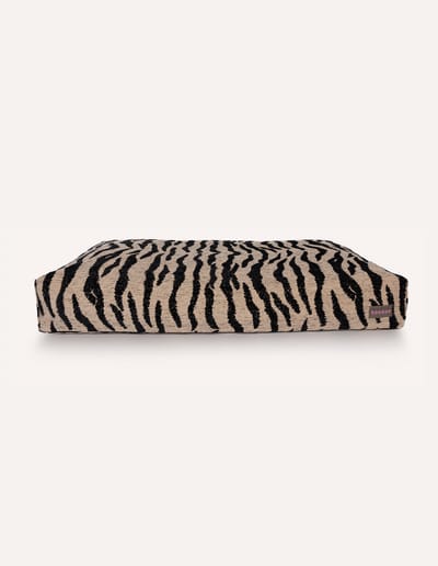 Dogguo Zebra Bed - Hondenmatras - 105x65x15 cm Beige Zwart L