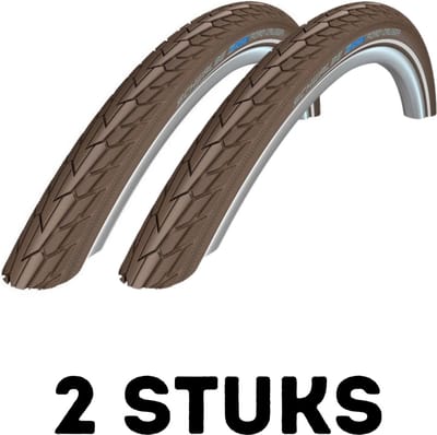 Fietsband - Buitenband - Set van 2 - Road Cruiser 28 x 1.60 (42-622) donkerbruin