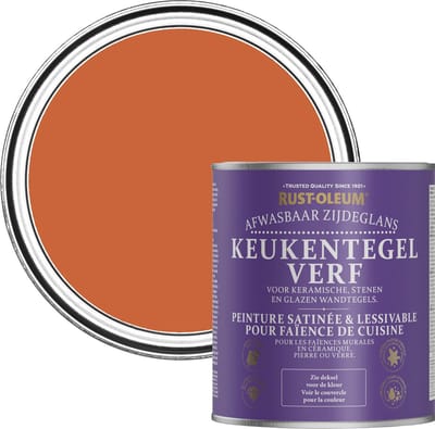 Rust-Oleum Oranje Keukentegelverf Zijdeglans - Chai Thee 750ml