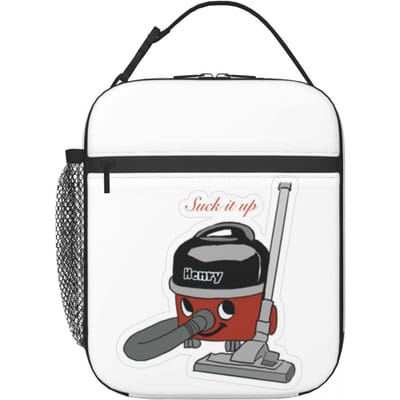 Henry Hoover Geïsoleerde Lunchtas voor Dames Kinderen Lekkend Bewaarbakjes Thermische Lunchbox Draagtas One Size gray