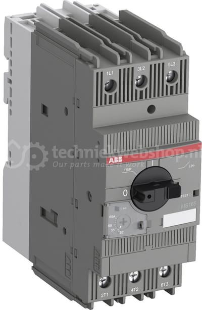 ABB 11KW Motorbeveiligingsschakelaar - MS165-25 / Instelbereik 18 - 25 A, verkoop per: 1 x 1 stuk - 1SAM451000R1013, 4013614486074 | Beschermingsgraad (IP): IP20 | Aantal polen: 3 | Met thermische beveiliging: Ja bedieningselement: Draaiknop