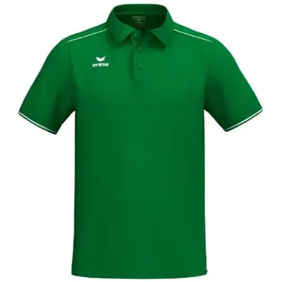 Erima Cmpt 3 Wings Polo Heren - Smaragd / Wit | Maat: S