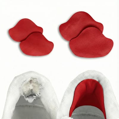 Hypedpair Hak Reparatie Schoen Vervanging - Rood - Set van 4 - Hielzooltje - Inlegzool - Hielzool - Hakbeschermers - Anti-Slijtage Na Hak - Voetverzorging |