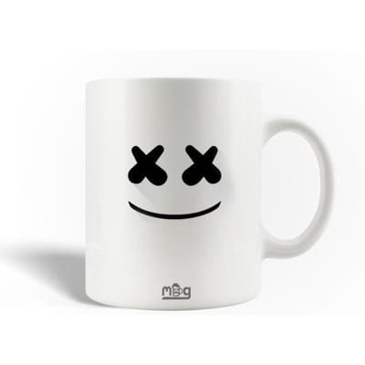 Mug en Céramique Marshmello DJ Logo Noir Dessin