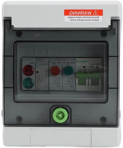 Buitenkast Elektrisch - Verdeelkast Buiten - Bescherming Componenten - IP65 Waterdicht - 400V 32A - Grijs