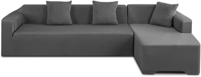 Dailygoods- Bankhoes L-vormig - Stretchbankhoes - Wasbaar - Hoekbankhoes - Universele Bankbeschermer - Comfortabel en rekbaar - Bankcover