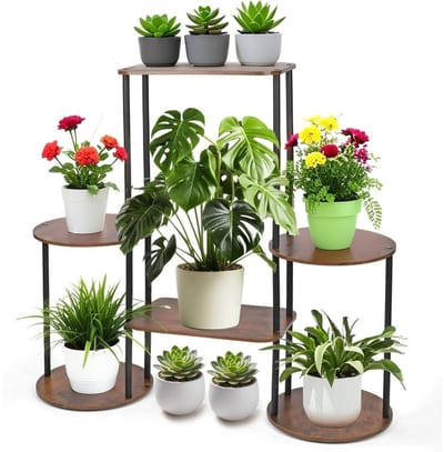DailySupplies® Plantentafel - Plantenrek Buiten - Plantensteun - Plantenstandaard - Hout