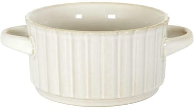 HowHomely RUSTICA Serie - Keramische Soepkom - 13,5 cm - Rustieke Uitstraling - Hittebestendig