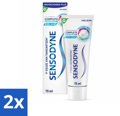 2 x Sensodyne - Tandpasta - Complete Protection + Cool Mint - Koele Munt - 75 ml - Tandpasta Gevoelige Tanden - Tandgevoeligheid - Sensodyne - Complete Protection - Cool Mint