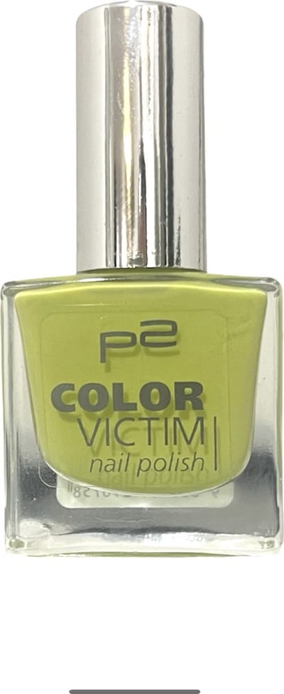 P2 Cosmetics EU Color Victim Nagellak 627 Kind of Crazy 8ml groene appèl