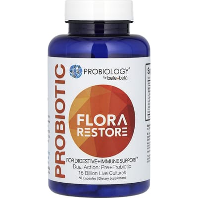 Belle+Bella, Probioticum, Flora Herstel, 15 Miljard Levende Culturen, 60 Capsules