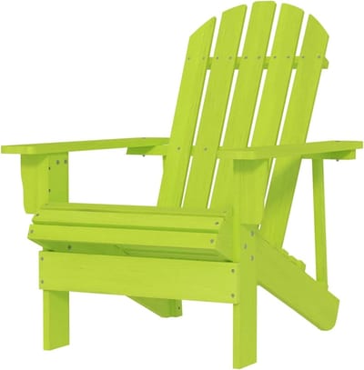 Adirondack tuinstoel - Houten stoel buiten - Genieten van de tuin - Ergonomisch zitcomfort - 695 cm breed - Dennengroen