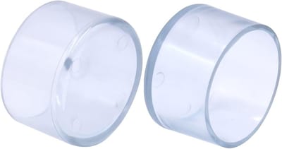 Stoelpoten Beschermers - Meubelvoetjes Hoezen - Vloeren Beschermen - Zonder Lijm - 60 mm - Transparant