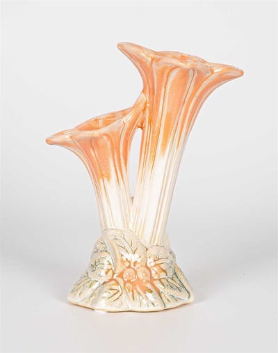 HomeBound by KY | Aardewerk tulpenvaas oranje | tulpenvaas | 16x10,5x21,5cm