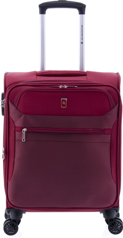 Gladiator 3D Handbagage Koffer - 55 cm - 36/43 liter - Expandable - Rood
