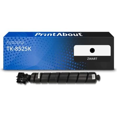 PrintAbout huismerk Toner TK-8525K Zwart Geschikt voor Kyocera