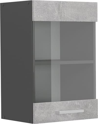 Vicco R-Line Glazen keukenkast – 40 cm Beton