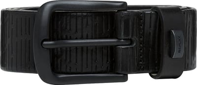 REPLAY Leren Riem Belt W100 Black Zwart