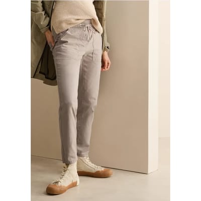 Broek met gewassen look