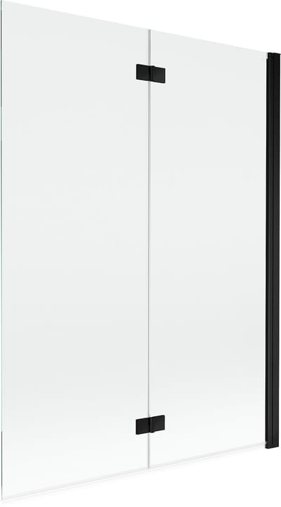 Mexen Mist tweevleugelige douchewand rechts 130 x 150 , transparant, zwart - 8A9-130-002-70-00-P