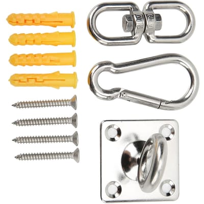 Kit de suspension pour chaise hamac, support de plafond en acier inoxydable pour hamac de yoga et sac de frappe