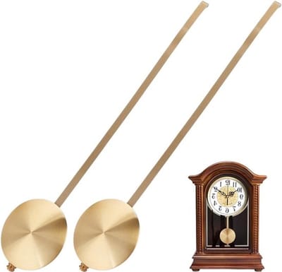 2 Stuks Mechanische Klok Garland, Vervangende Pendule Onderdelen voor Wandklok, Quartz Klok Decoratie en Reparatie, Lichtgoud, 30,2 * 6cm
