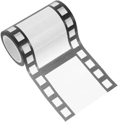 1 Roll Film Strip Cinema Party Decoratie Herfst Masking Tape Washi Tape voor Scrapbooking en Kerstversiering voor Kinderen