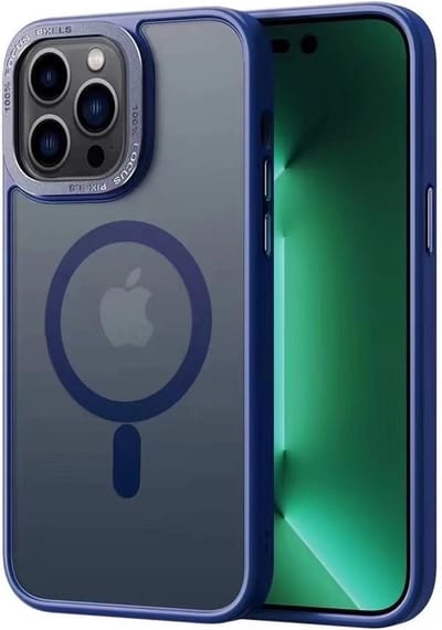 Multimedia & Accessoires Magsafe TPU Back Cover Case Hoesje geschikt voor Apple iPhone 15 – Blauw – Zachte Plastic - Siliconen – Harde Plastic – Soft Case – Flexibel