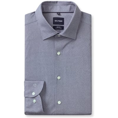 OLYMP Level Five 24/Seven Overhemd, Body Fit, Kent, Marineblauw