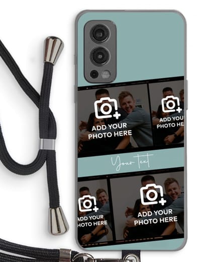 Gepersonaliseerd - Case Company® - Hoesje met koord geschikt voor OnePlus Nord 2 5G hoesje met Koord - Filmrol N°2 - Telefoonhoesje met Zwart Koord - Bescherming aan alle Kanten en Over de Schermrand