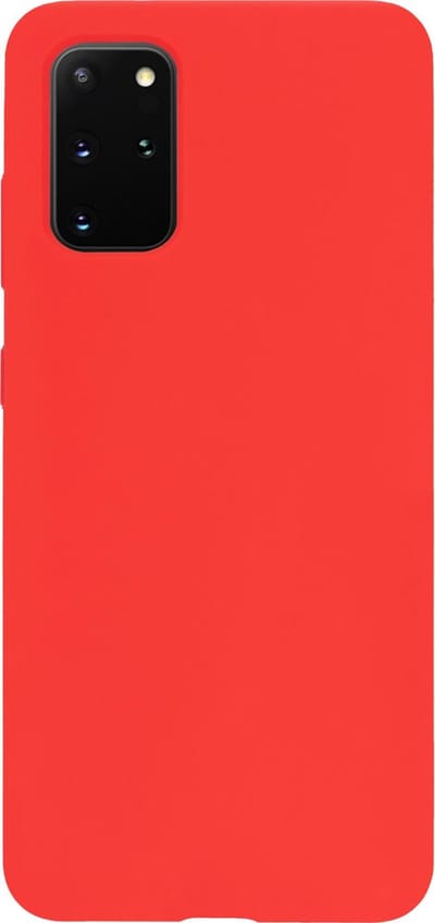 BMAX Siliconen hard case hoesje geschikt voor Samsung Galaxy S20 Plus - Hard Cover - Beschermhoesje - Telefoonhoesje - Hard case - Telefoonbescherming - Rood
