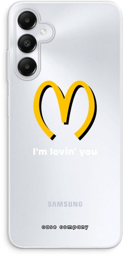 Case Company® - Hoesje geschikt voor Samsung Galaxy A05s hoesje - I'm lovin' you - Soft Cover Telefoonhoesje - Bescherming aan alle Kanten en Schermrand