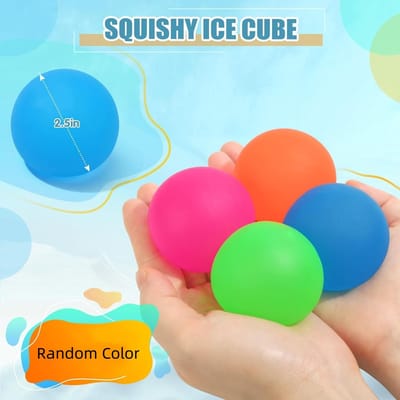 Stressballen Geheugen Gel Gel Gevuld met Suiker Grote Squishy Fidget Speelgoed voor Kinderen Volwassenen Hoge Dichtheid Knijpballen voor Stressverlichting pink
