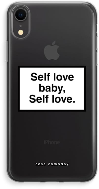 Case Company® - Hoesje geschikt voor iPhone XR hoesje - Self love - Soft Cover Telefoonhoesje - Bescherming aan alle Kanten en Schermrand
