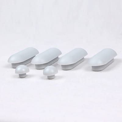 Dailygoods- Toiletdeksel Rubber - Toiletzitting Kussen - Schokabsorberend - Universeel - 2 Kleine Ronde Buffers - 4 Lange Buffers - Wit - Wc-bril
