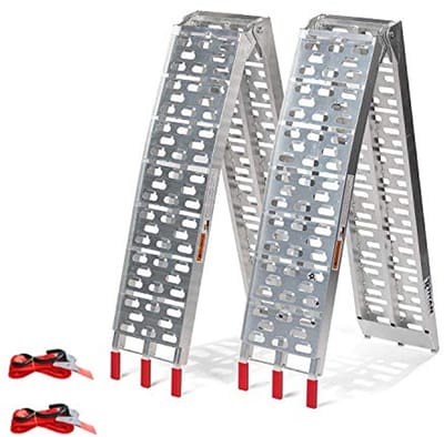Opvouwbare Aluminium Oprijplaten - Set van 2 voor Motoren en Voertuigen - Antislip en Ruimtebesparend