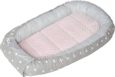 KAD® Babynestje - Comfortabel Baby Nestje - Zacht & Veilig Babybed - Roze - 100cm x 60cm x 15cm