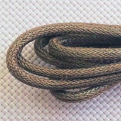 1 paar donkerbruine wax schoenveters 75cm donkerbruin dun rond Bergal 8809